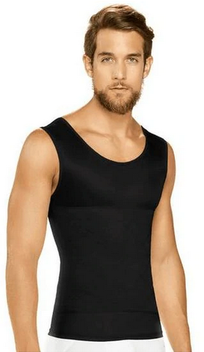 Fajas MYD 0060 Compression Vest Shirt Body Shaper for Men / Powernet