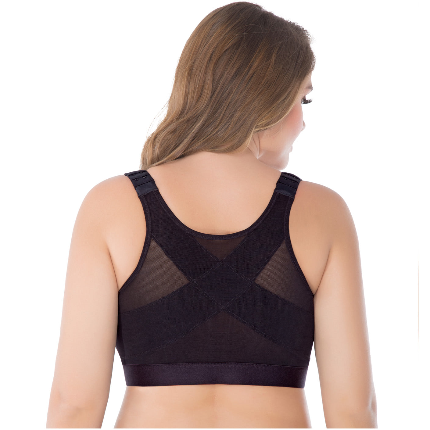 Extra Firm High Compression Full Cup Push Up Bra back support